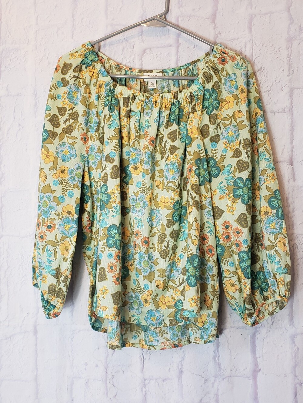 A.N.A A NEW APPROACH Floral On/Off Shoulder Top Petite XL